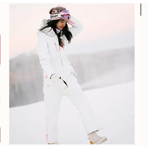 Free People Movement All Prepped Ski Suit White XL MISSING HOOD - Picture 3 of 7
